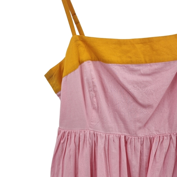 J. Crew Pink and Orange Tiered Maxi Sundress - Picture 3 of 6